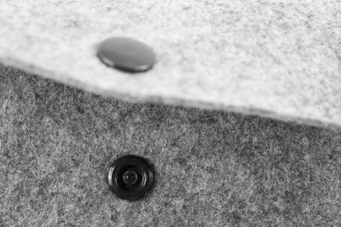 Gray bag open Stock Photos