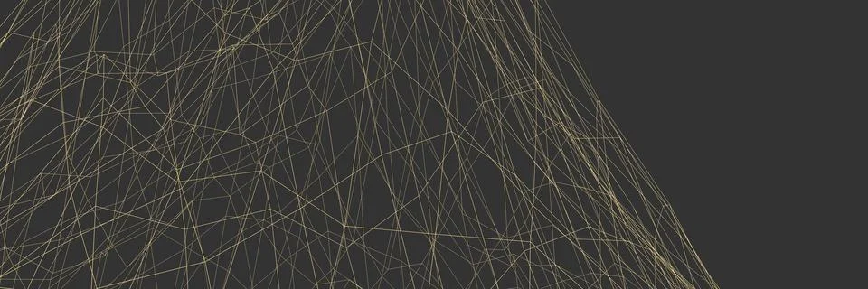 Gray banner or background with colored lines. Net. 3D rendering. Stock-Illustration