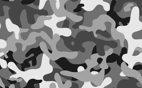 Gray-based camouflage, seamless pattern with urban camo pattern Stock Illustration