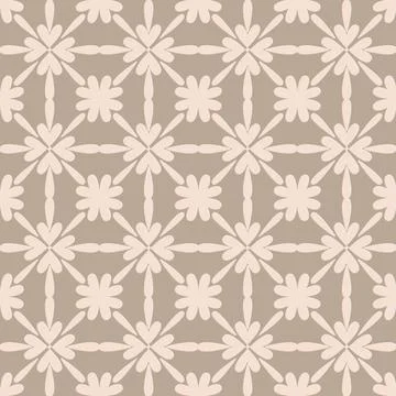 Gray beige arabic style seamless pattern, oriental motif art background, eleg Illustrazione stock