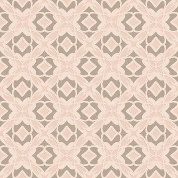 Gray beige arabic style seamless pattern, oriental motif art background, eleg Illustrazione stock