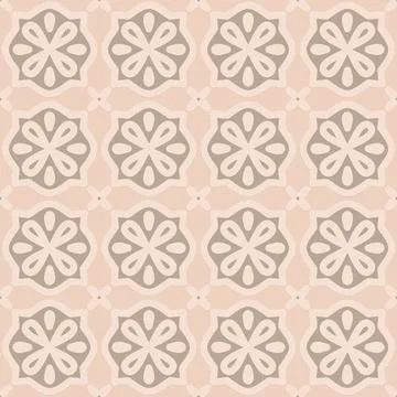 Gray beige arabic style seamless pattern, oriental motif art background, el.. Illustrazione stock