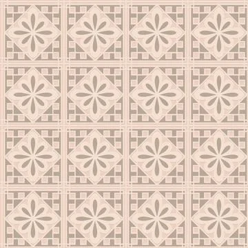 Gray beige carved arabic style seamless pattern for design and decoration Illustrazione stock