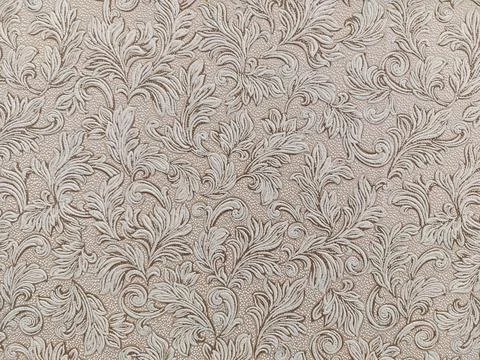 Gray beige texture with vegetable pattern Stock Photos