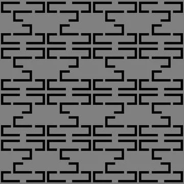 Gray black aztec zig zag pattern      Stock Illustration