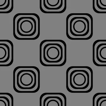 Gray black boho pattern Illustrazione stock
