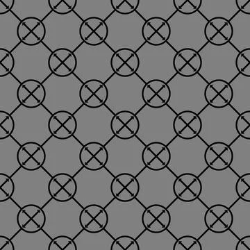 Gray black circle airrow pattern Stock Illustration