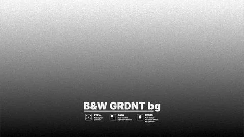 Gray to Black Grainy Gradient with Centered Sample Lettering Vector Stock Illustration