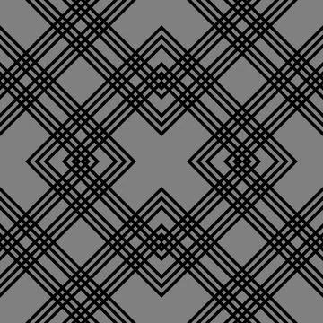 Gray black linen geometric pattern Stock Illustration