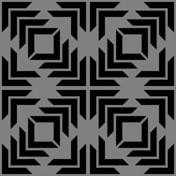 Gray black zig zag square stripes pattern            Stock Illustration