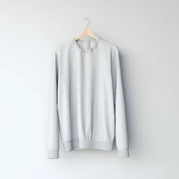 Gray blank sweatshirt. 3d rendering イラスト素材
