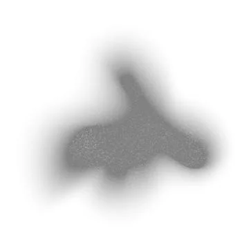 Gray blob blurred gradient noise gradation, abstract watercolor blur spot shape Stock Illustration