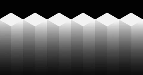 Gray blocks mowing down on black background Stock Footage 168931302