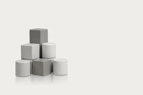 Gray blocks Stock Photos