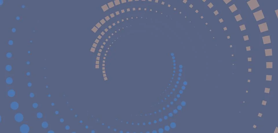 Gray Blue Abstract Circular Dot Pattern with Subtle Gradient Design Illustrazione stock