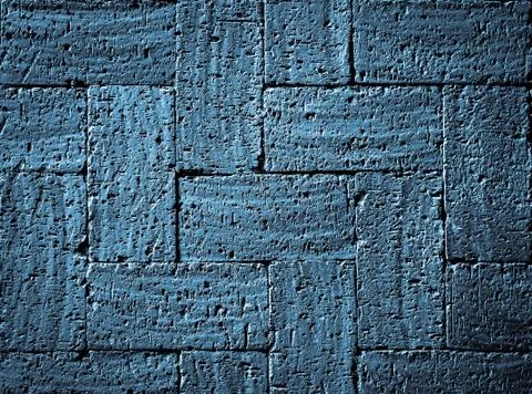 Gray blue burnt bricks pavement Stock Photos