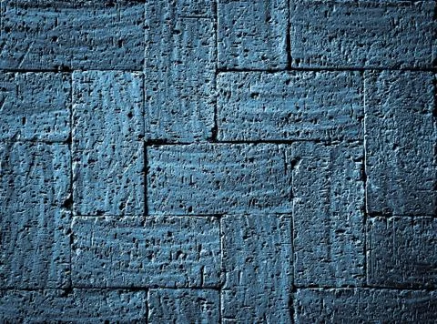 Gray blue burnt bricks pavement Stock Photos