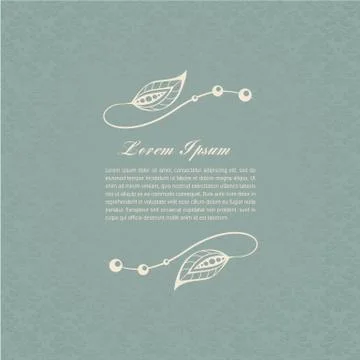 Gray-blue calligraphic elements Stock Illustration