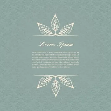 Gray-blue calligraphic elements Stock Illustration