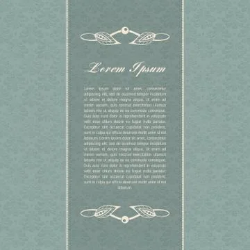 Gray-blue calligraphic elements Stock Illustration