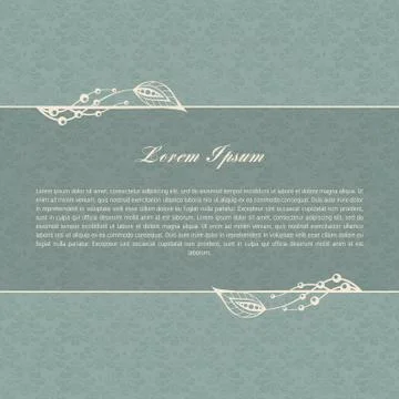 Gray-blue calligraphic elements Illustrazione stock