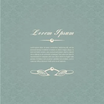 Gray-blue calligraphic elements Stock Illustration