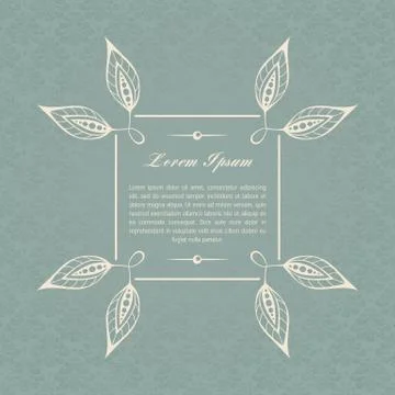 Gray-blue calligraphic elements Stock Illustration