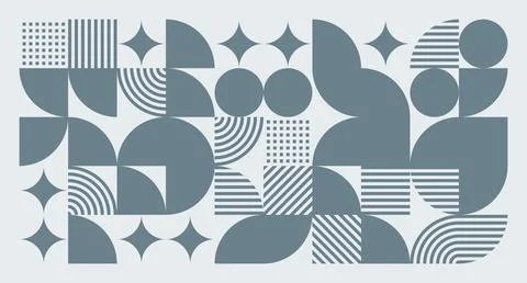 Gray Blue Geometric Abstract Pattern Stock Illustration