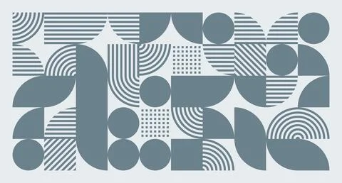 Gray Blue Geometric Abstract Pattern Stock Illustration