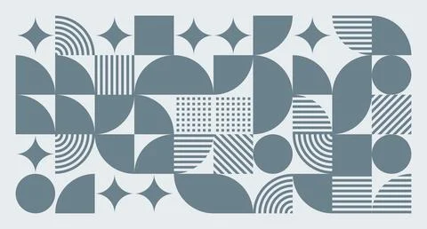 Gray Blue Geometric Abstract Pattern Stock Illustration