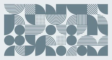 Gray Blue Geometric Abstract Pattern イラスト素材