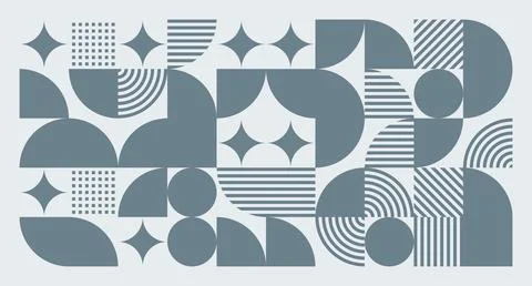 Gray Blue Geometric Abstract Pattern Stock Illustration
