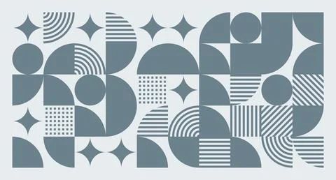 Gray Blue Geometric Abstract Pattern Stock Illustration