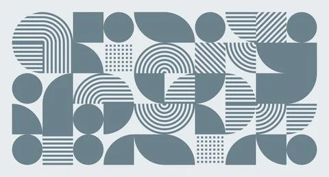 Gray Blue Geometric Abstract Pattern Stock Illustration