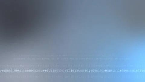 Gray blue gradient with glowing binary code rows, Loop Animation Stock Footage 341857801