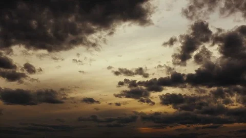 Gray blue sunset sky. Time-lapse Video stock 75862198