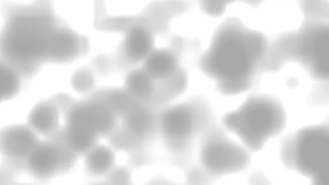 Gray blurry shapes float on white background. Video stock 295511930