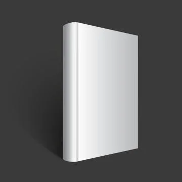 Gray book illustration on dark background Illustrazione stock