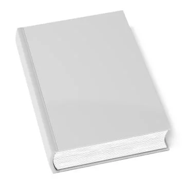Gray book isolated on white Illustrazione stock
