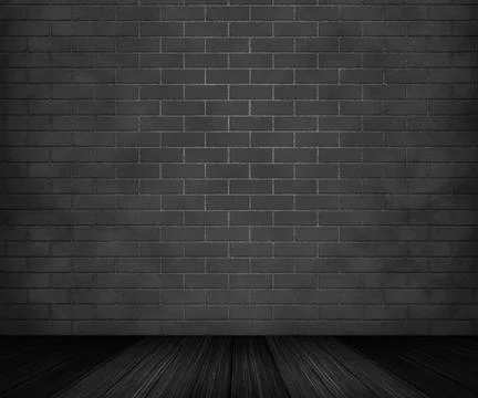 Gray brick room backdrop Illustrazione stock
