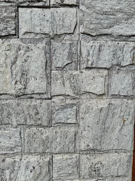 Gray brick stone wall texture Stock Photos