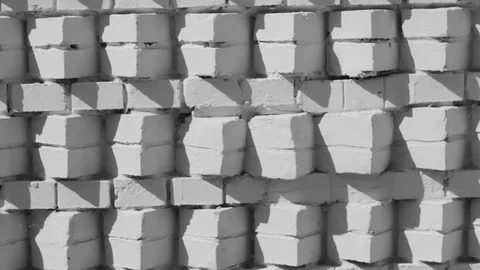 Gray brick texture  background wall 스톡 동영상 109179593