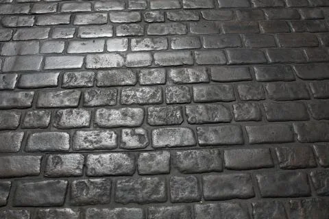 Gray brick texture. Close up Stock Photos