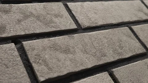 Gray brick tiles in loft style Stock Footage 200206286