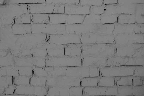 Gray brick wall and gray background indoors Stock Photos