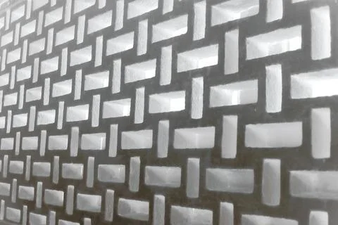 Gray brick wall for background in haze and blur. Copy space Stock Photos