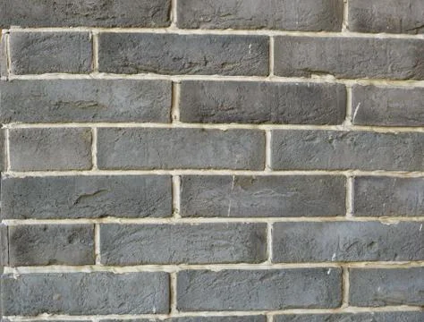 Gray brick wall. great background for design Stock Photos