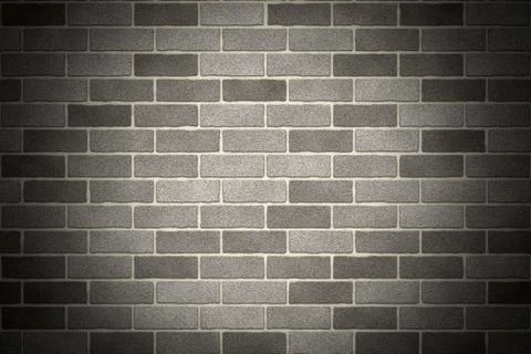 Gray brick wall Stock Illustration