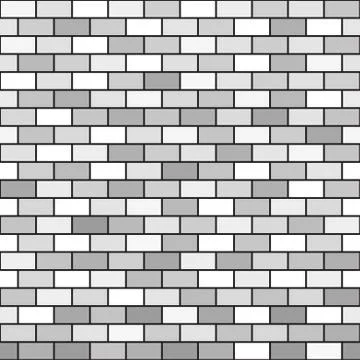 Gray brick wall pattern. Seamless vector background イラスト素材