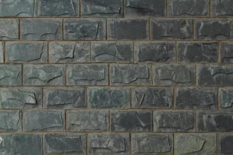 Gray brick wall Stock Photos